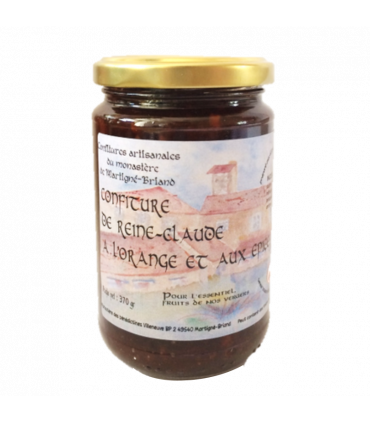 Confiture reine claude et orange - Monastère de Martigné-Briand