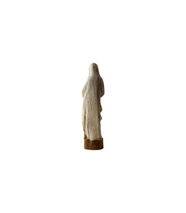 Statue de la vierge à l'annonciation en bois - 51cm