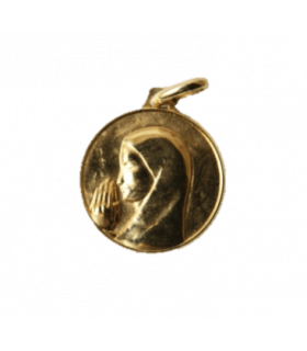 Médaille de la vierge Orante laiton