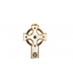 Croix celte émail ivoire