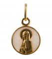 Vierge des Pyrénées ivoire plaqué or