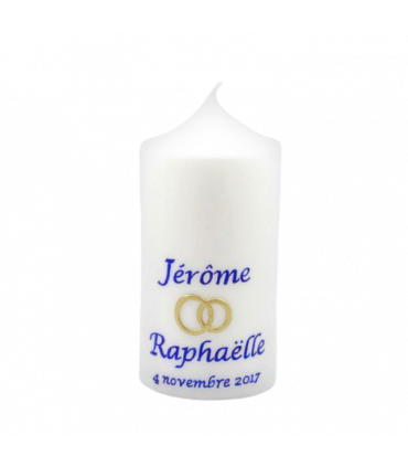 BOUGIE MARIAGE personnalisee