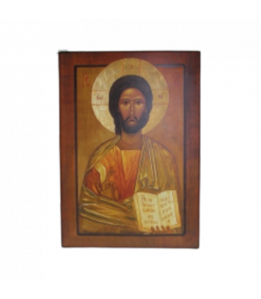 Icône Christ Pantocrator 20 cm x 27 cm