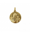 Médaille St Joseph laiton doré