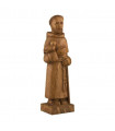 Saint François d'Assise en bois - 15 cm