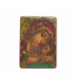 Icône de Mère de Dieu Korsun XVIIè 10 cm x 14 cm