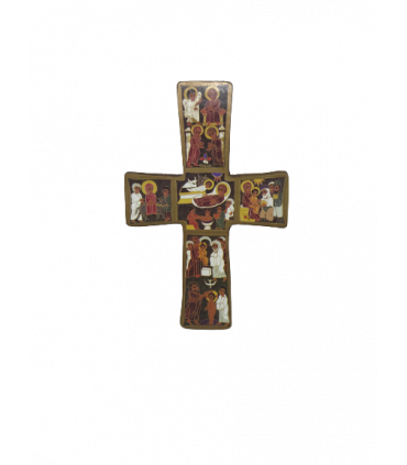 Croix icône des mystères de Noël