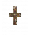 Croix icône des mystères de Noël 14cm