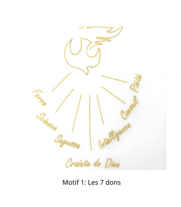 Echarpe de confirmation à personnaliser (pour un adulte)