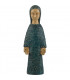 Statue de la Vierge de l'annonciation bleue - 18cm