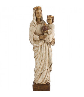 Vierge Marie Reine - Robe blanche - 50cm