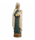 Statue de la Vierge à l'enfant en dolomie - Robe bleue - 30cm