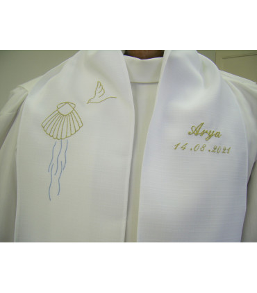 Echarpe de confirmation à personnaliser (pour un adulte)