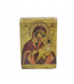 Icone mère de Dieu, Russie XVIIIè 14 cm x 10 cm