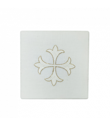 Pâle brodé blanc doré