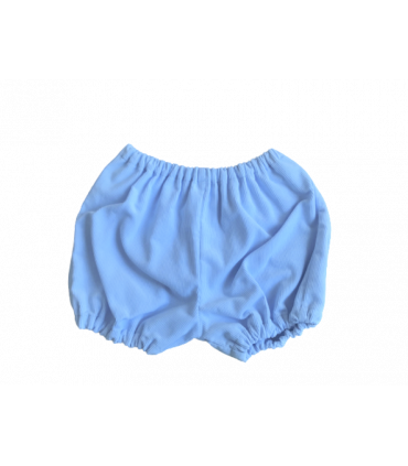 Bloomer garçon 6 mois velours bleu milleraie