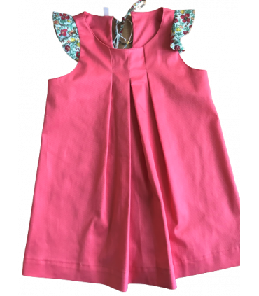 Robe Bérénice corail 2 ans