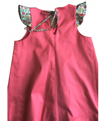 Robe Bérénice corail 2 ans