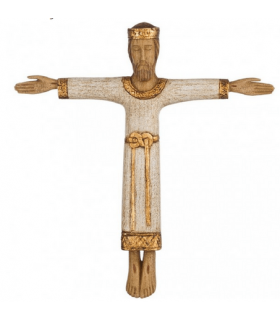 Christ prêtre sans croix blanc 19cm