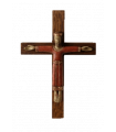 Christ prêtre avec croix 11cm rouge