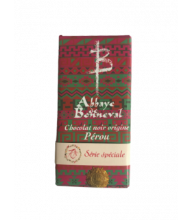 Tablette chocolat noir Pérou -Abbaye de Bonneval