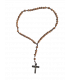 Chapelet avec croix crucifix bois olivier