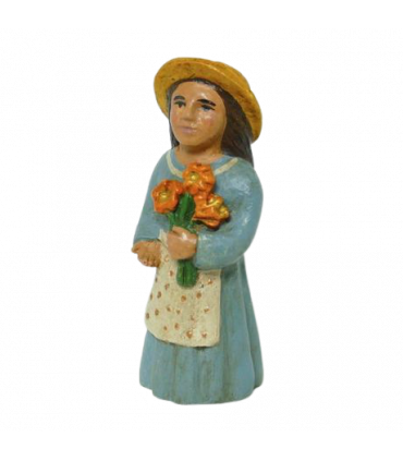 Grande crèche de Dourgne - Femme à la corbeille