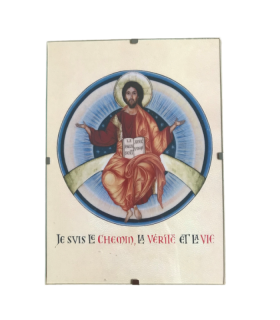 Cadre Christ - Je suis le chemin -Abbaye de Jouques