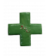 Croix grecque émaillée - vert