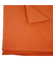 Nappe orange coton lavé 4 couverts