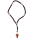 Chapelet croix tau en bois