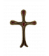 Croix émail arbre de vie rouge