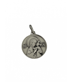 Médaille vierge Eleousa 18mm argent