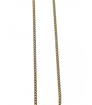 Chaine gourmette dorée supérieur 50 cm