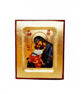 Icône dorée Vierge Marie