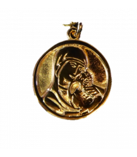Médaille Vierge de Korsun plaqué or