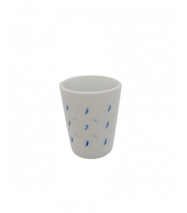 Verre à café chupito bleu