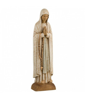 Notre Dame de Lourdes en dolomie - 27cm