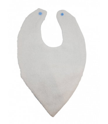 Bavoir bandana coeurs bleus 3-9mois