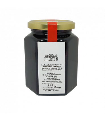 Confiture artisanale à la myrtille - Monastère de Jassonneix