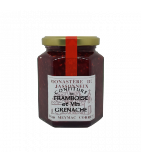 Confiture artisanale de framboise et vin grenache - Monastère de Jassonneix