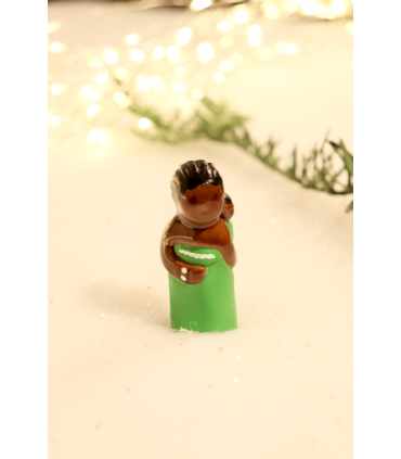 Petit santon de Jouarre - Crèche B2 - Femme africaine