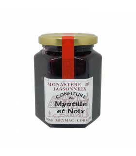 Confiture artisanale à la myrtille et aux noix du monastère du Jassonneix