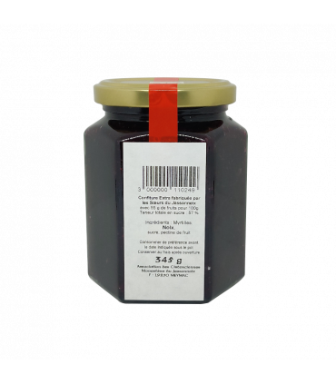 Confiture artisanale à la myrtille et aux noix du monastère du Jassonneix