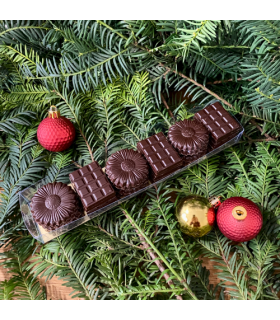 Chocolats noirs de Noël réglettes - Abbaye de Campénéac