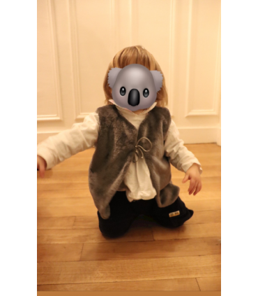 Gilet de berger gris 2 ans