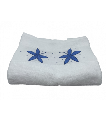 Serviette éponge brodée