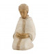 Santon de Saint Joseph - Blanc-Bronze - 27cm