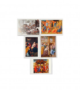 Pack 5 cartes + enveloppes - Nativité 2 - Adoration des mages