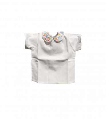 Chemise bébé col fleuri - Monastère de la Visitation